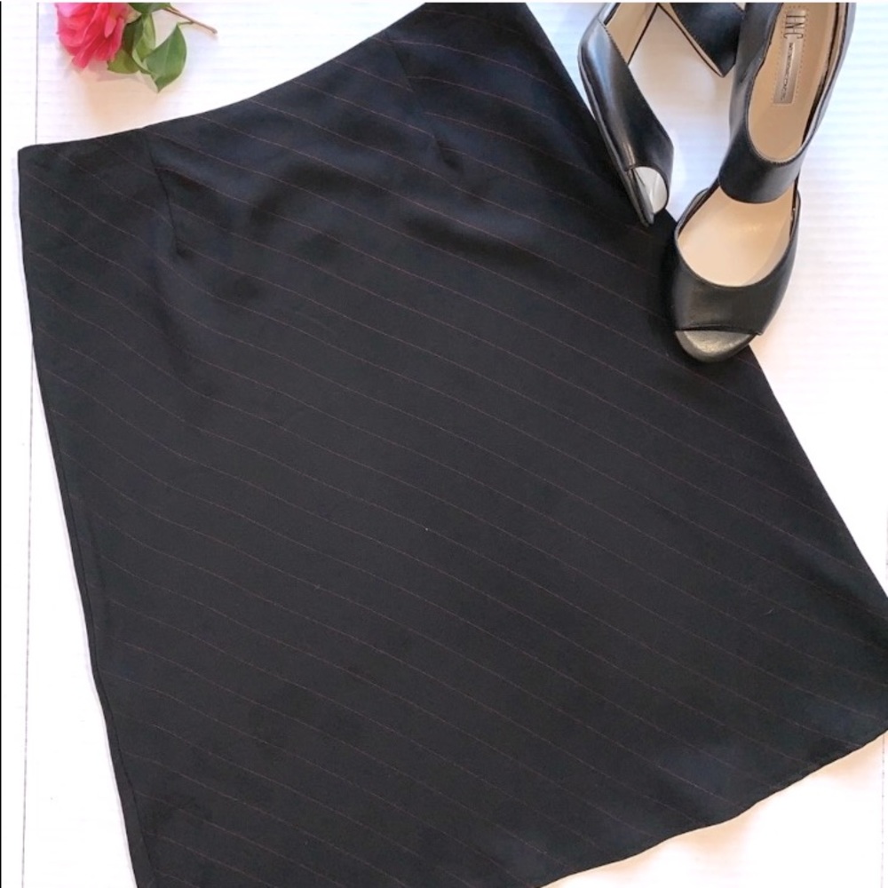 Michele, Black & Red stripe skirt Sz 10 - Picture 3 of 7